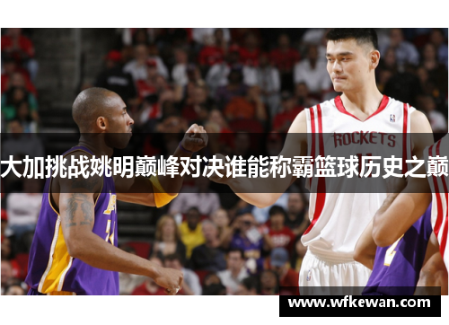 大加挑战姚明巅峰对决谁能称霸篮球历史之巅